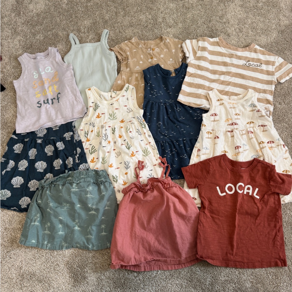 Little Co 3T Lot Assorted Colorful Shirts, Tops, Dresses, etc.
